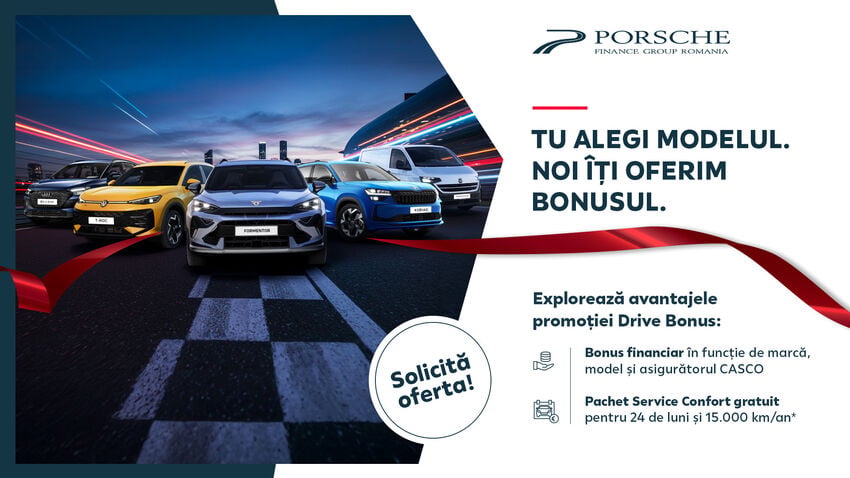 Promoție Leasing și credit auto DRIVE BONUS